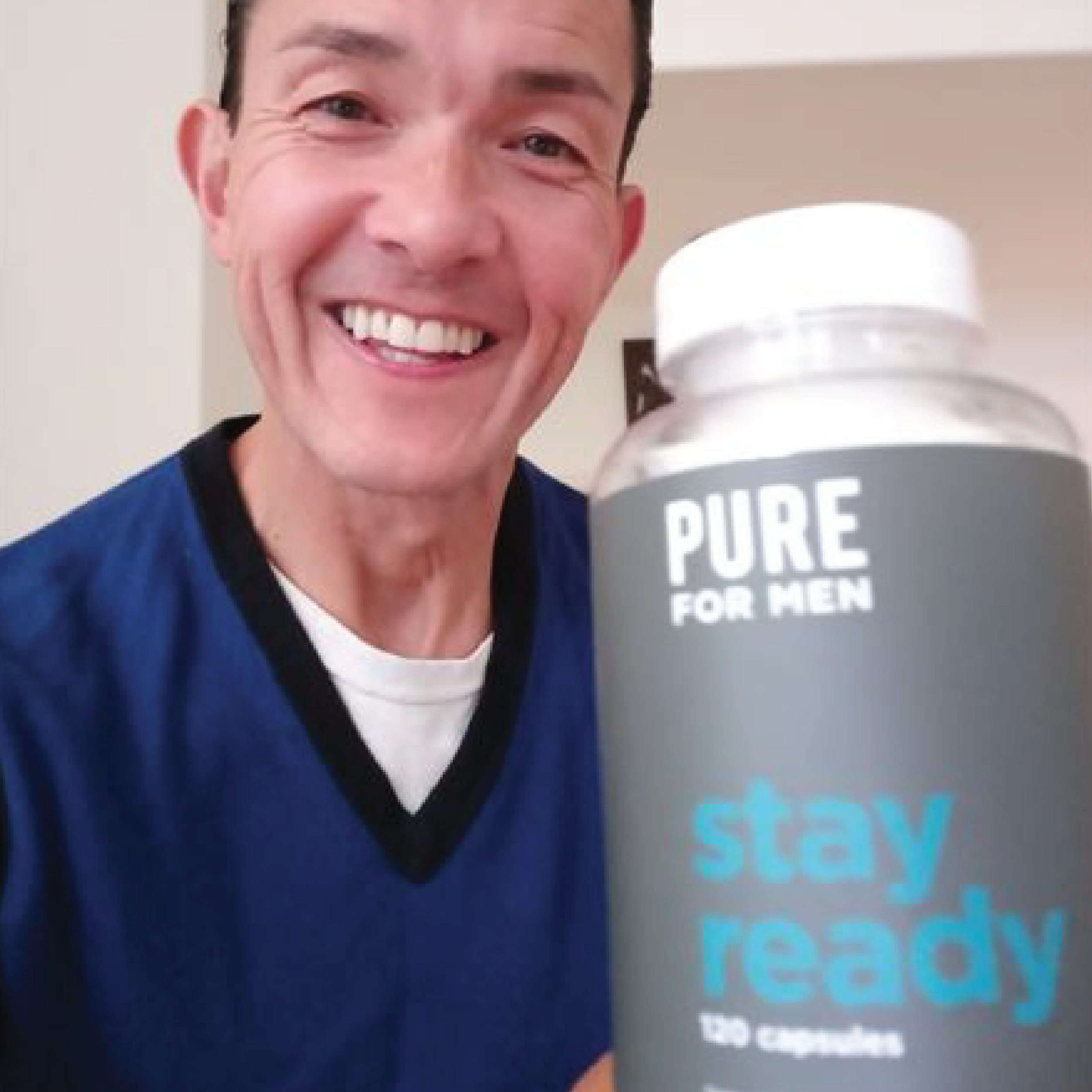 Pure for Men 5 Star Review Customer Testimonial Peter Stay Ready Fiber 